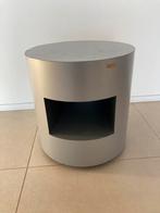 Rond bijzettafeltje op wielen, Huis en Inrichting, Tafels | Bijzettafels, Ophalen, Zo goed als nieuw, Rond