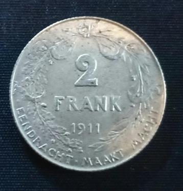 2 frank 1911 VL - Albert I beschikbaar voor biedingen