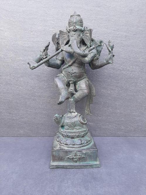 Statue en bronze de Ganesh/Ganapati dansant à 3 faces/8 bras, Maison & Meubles, Accessoires pour la Maison | Statues de Bouddha