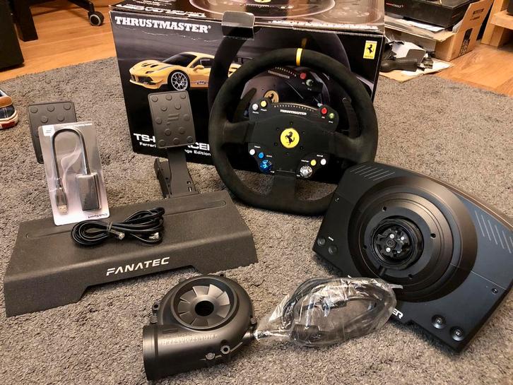 Thrustmaster TS-PC Racer Ferrari 488 + CSL Elite, Computers en Software, Joysticks, Zo goed als nieuw, Ophalen
