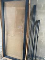 glazen schuifdeur zwart, Doe-het-zelf en Bouw, Nieuw, Schuifdeur, 80 tot 100 cm, Glas