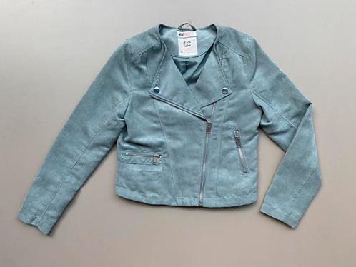 Vest / jasje blauwgrijs perfectomodel H&M 152, Kinderen en Baby's, Kinderkleding | Maat 152, Zo goed als nieuw, Meisje, Jas, Ophalen of Verzenden