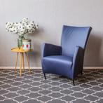 2x Montis Windy fauteuil, kobaltblauw nieuwstaat, Huis en Inrichting