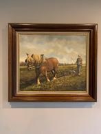 Schilderij boerenpaard, Antiek en Kunst, Ophalen