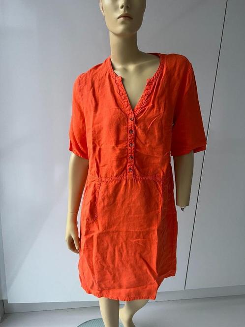 butch 40, Kleding | Dames, Jurken, Gedragen, Maat 38/40 (M), Oranje, Boven de knie, Ophalen of Verzenden