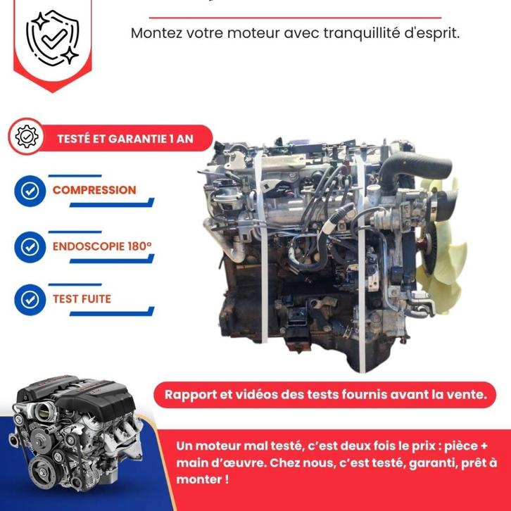 Moteur complet ford ranger 2.5 tdci 143cv wlae, Autos : Pièces & Accessoires, Moteurs & Accessoires, Ford, Neuf, Enlèvement ou Envoi