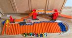 Hotwheels - uitgebreide set met brug, Ophalen, Racebaan, Zo goed als nieuw, Hot Wheels