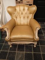 Fauteuil doré à motif floral., Enlèvement