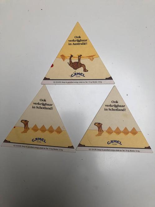Bierviltjes Camel sigaretten, Verzamelen, Biermerken, Gebruikt, Viltje(s), Ophalen of Verzenden