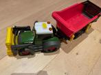 Dickie toys tractor+kar, Ophalen of Verzenden, Zo goed als nieuw