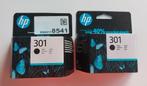 HP 301 originele zwarte inktcartridge (2x), Informatique & Logiciels, Fournitures d'imprimante, Comme neuf, Cartridge, HP, Enlèvement
