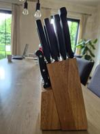 messenblok, Ophalen, Gebruikt, Hout, Bestekset