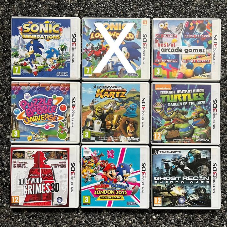 8 Nintendo 2DS/3DS Spelletjes, Games en Spelcomputers, Games | Nintendo 2DS en 3DS, Zo goed als nieuw, Ophalen of Verzenden