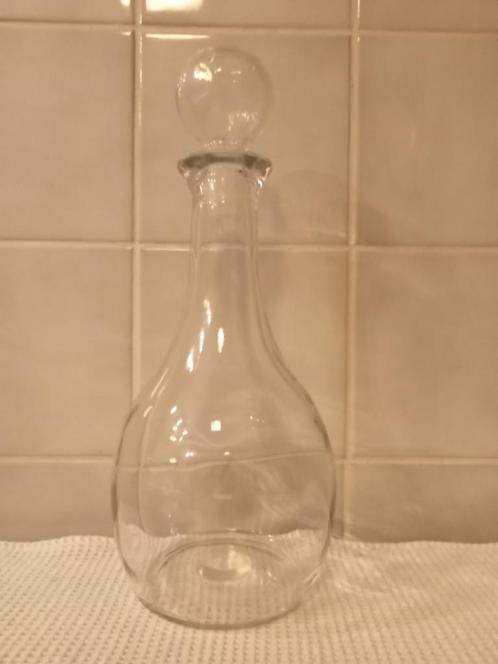 glazen karaf met kurk, Verzamelen, Glas en Drinkglazen, Zo goed als nieuw, Ophalen of Verzenden