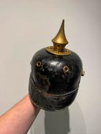 Wo1 Duitse pinhelm met regiment, Verzamelen, Militaria | Algemeen, Ophalen of Verzenden