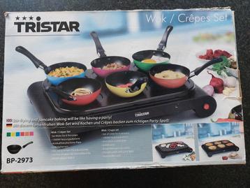 Wok/crêpes set van Tristar beschikbaar voor biedingen
