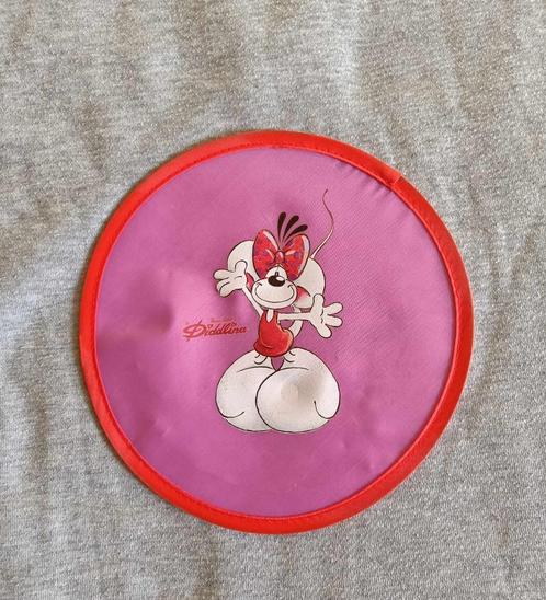 Frisbee - Diddl - Diddlina - Roze - Strik - Nostalgie - €2, Verzamelen, Diddl, Gebruikt, Overige typen, Diddl, Ophalen