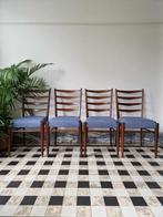Vintage midcentury stoelen / Pastoe stoelen retro, Comme neuf, Quatre, Bleu, Vintage