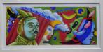 Luc Van de vijver, Gouache, 9 x 21 cm, de Chinese Generaal,, Antiek en Kunst, Kunst | Schilderijen | Modern, Ophalen of Verzenden