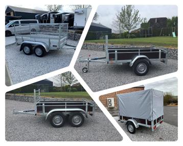 Remorque simple-double essieu(x) - bois/alu !DE STOCK! beschikbaar voor biedingen