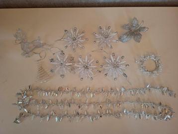 Kerst : kerstgrief doorzichtig en  wit  beschikbaar voor biedingen