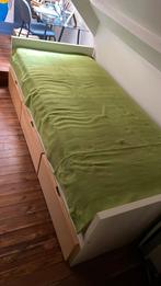 Bed 90x200 met 3 lades, Huis en Inrichting, Slaapkamer | Bedden, Ophalen, Zo goed als nieuw, Wit