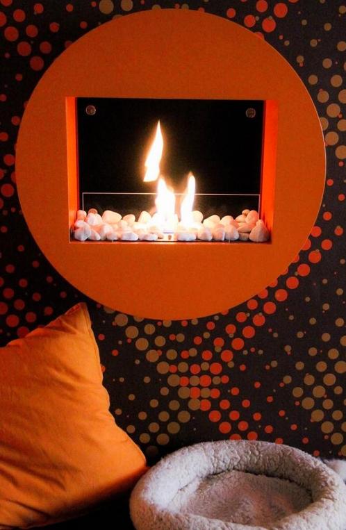 Cheminée Bio éthanol Qwara - Bio- Blaze + Couleur + 10litres, Huis en Inrichting, Haarden, Zo goed als nieuw, Ophalen