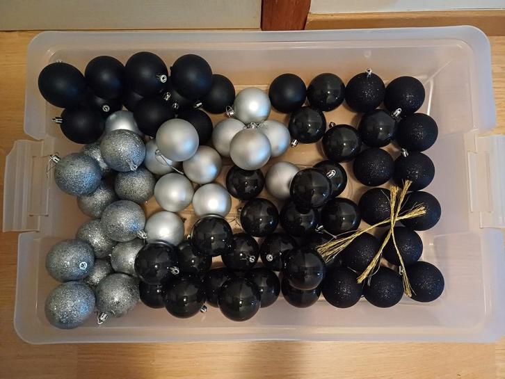 Lot de boules Noël Neuves incassables cartons de rangement, Diversen, Kerst