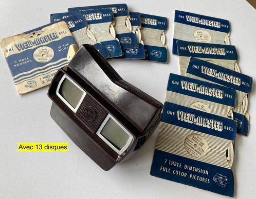 Ancien appareil VIEWMASTER et 13 disques (1950-1960), Verzamelen, Overige Verzamelen, Gebruikt, Ophalen of Verzenden