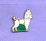 pins chien caniche blanc da161, Envoi, Utilisé, Animal et Nature, Insigne ou Pin's