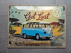 VW bus decoratie plaat metaal reliëf, Verzamelen, Ophalen of Verzenden, Nieuw, Reclamebord