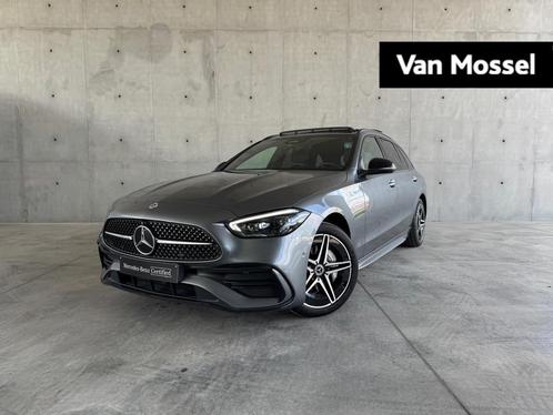 Mercedes-Benz C-Klasse 300 e AMG Line Break + LEDER + PANO D, Auto's, Mercedes-Benz, Bedrijf, Te koop, C-Klasse, 360° camera, Bluetooth