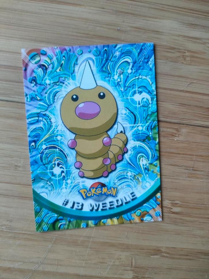 Pokemon kaart topps aspicot 13 weedle, Hobby en Vrije tijd, Verzamelkaartspellen | Pokémon, Gebruikt, Ophalen