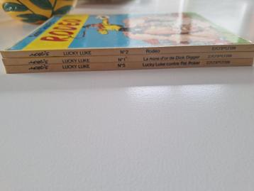 3 BD : Lucky Luke numéros 1, 2 et 5 édition 1987