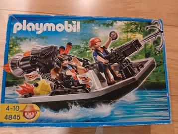 Playmobil 4845 schattenjagers met boot, Enlèvement, Utilisé