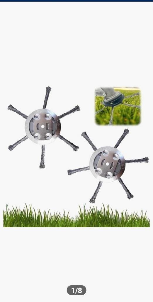 2x Onkruidborstel- Grastrimborstel Nieuw, Tuin en Terras, Bosmaaiers, Nieuw, 10 tot 30 cm, Ophalen