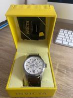 Herenhorloge Invicta, Handtassen en Accessoires, Horloges | Heren, Overige materialen, Leer, Polshorloge, Nieuw