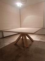 Vierkante houten eettafel, Huis en Inrichting, Ophalen