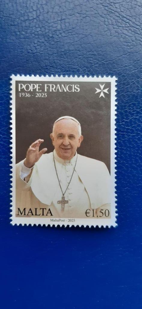 Postzegels Malta Pope Francis 1936 - 2025, Postzegels en Munten, Postzegels | Thematische zegels, Postfris, Overige thema's, Verzenden