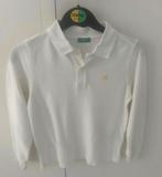 Witte polo jongen - mt 6/7 jaar - Benneton, Garçon, Enlèvement ou Envoi, Chemise ou Chemisier, Comme neuf