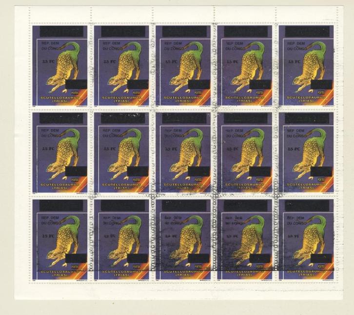 1999 ZAIRE/ CONGO RD OBP 1725 OPDRUK NIEUWE WAARDEN, Postzegels en Munten, Postzegels | Thematische zegels, Postfris, Dier of Natuur