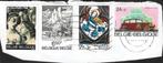 België 4 Zegels op Brief 3 stempel + 1 niet, Postzegels en Munten, Brieven en Enveloppen | België, Ophalen of Verzenden, Brief