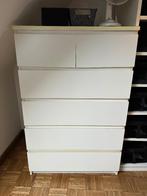 Kast malm Ikea wit, Huis en Inrichting, Ophalen, Gebruikt, 100 tot 150 cm