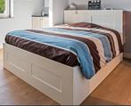 Ikea Brimnes bed 140x200 cm met opberger en bedeinde, Huis en Inrichting, Slaapkamer | Bedden, Ophalen, Gebruikt, Wit, 140 cm