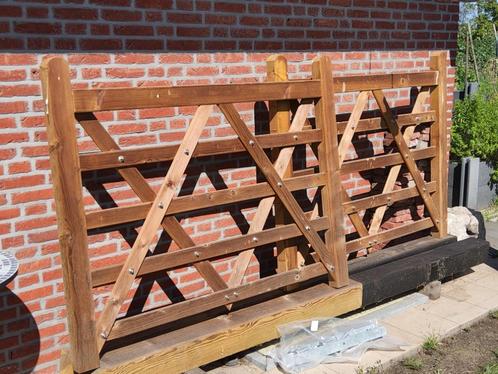 houten poort, Tuin en Terras, Tuinpoorten, Zo goed als nieuw, Draaipoort, Hout, 100 tot 150 cm, 200 cm of meer, Ophalen