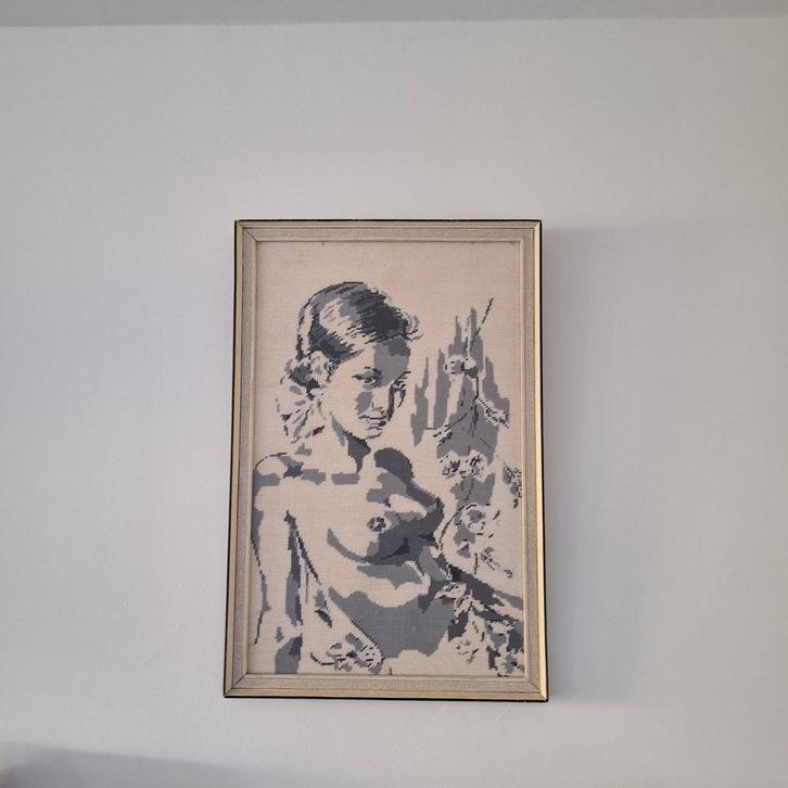 Gobelijn vinted naakte vrouw, Antiek en Kunst, Kunst | Etsen en Gravures, Ophalen