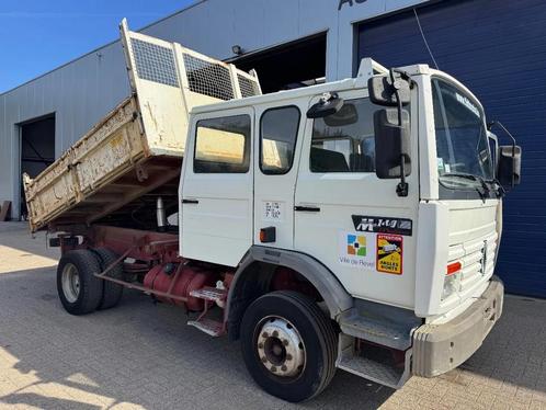 Renault Midliner *M140-6CYL-BENNE* (bj 1991), Auto's, Vrachtwagens, Bedrijf, Te koop, Renault, Diesel, Handgeschakeld, Wit, Achterwielaandrijving