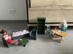 Lot de barbies + mobilier, Enlèvement, Utilisé, Barbie