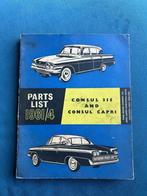 Ford Consul Capri 315 Parts List 1961/4, Auto-onderdelen, Ophalen, Ford