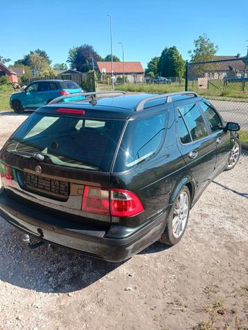 Saab 9 5 Aero zonder keuring, Auto's, Trekhaak, Particulier, Groen, Te koop